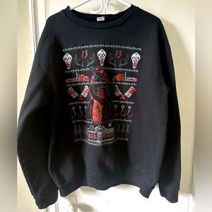 Texas Chainsaw Massacre ugly Christmas sweater